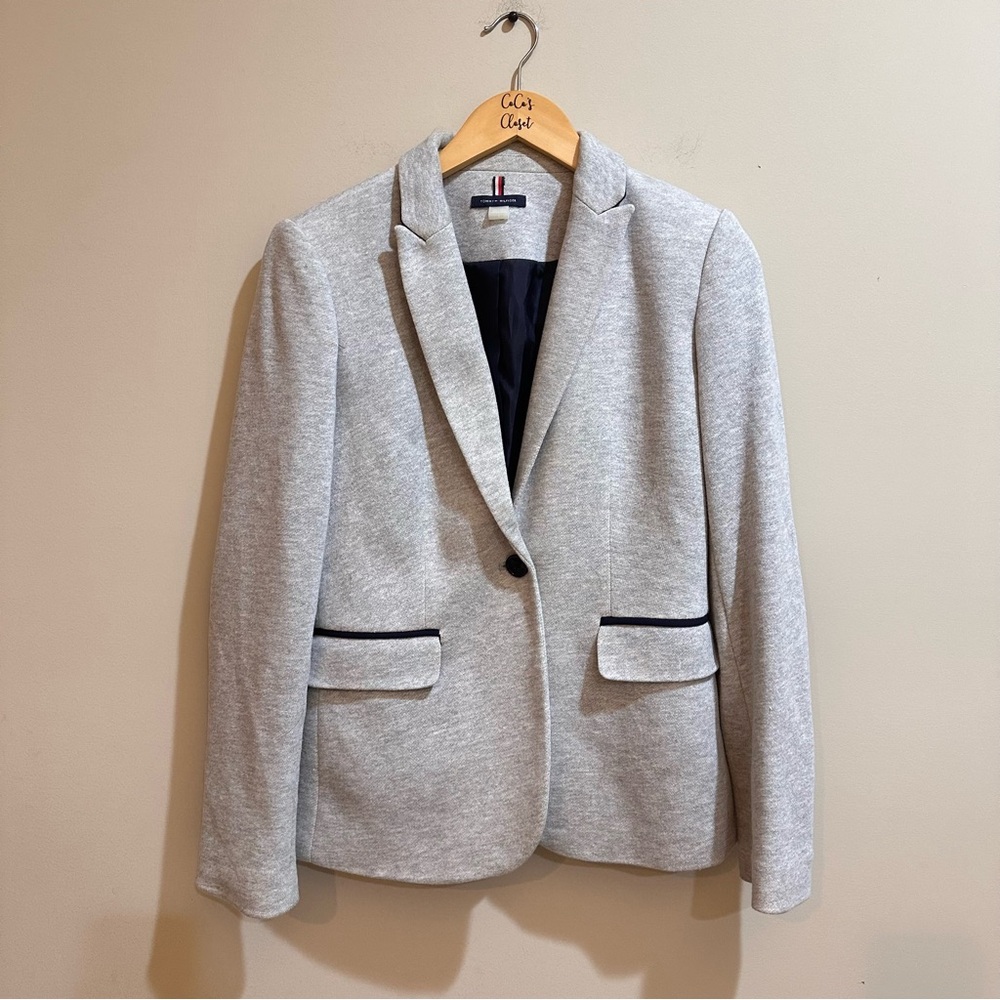 Women’s Knit Tommy Hilfiger Blazer - Picture 4 of 10